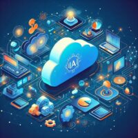 Cloud & AI-Powered Technologies Vector