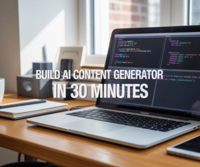 How to Build Your First AI Content Generator in 30 Minutes
